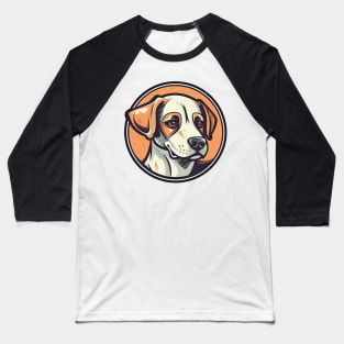 Jack Russell dog portrait in circle Baseball T-Shirt